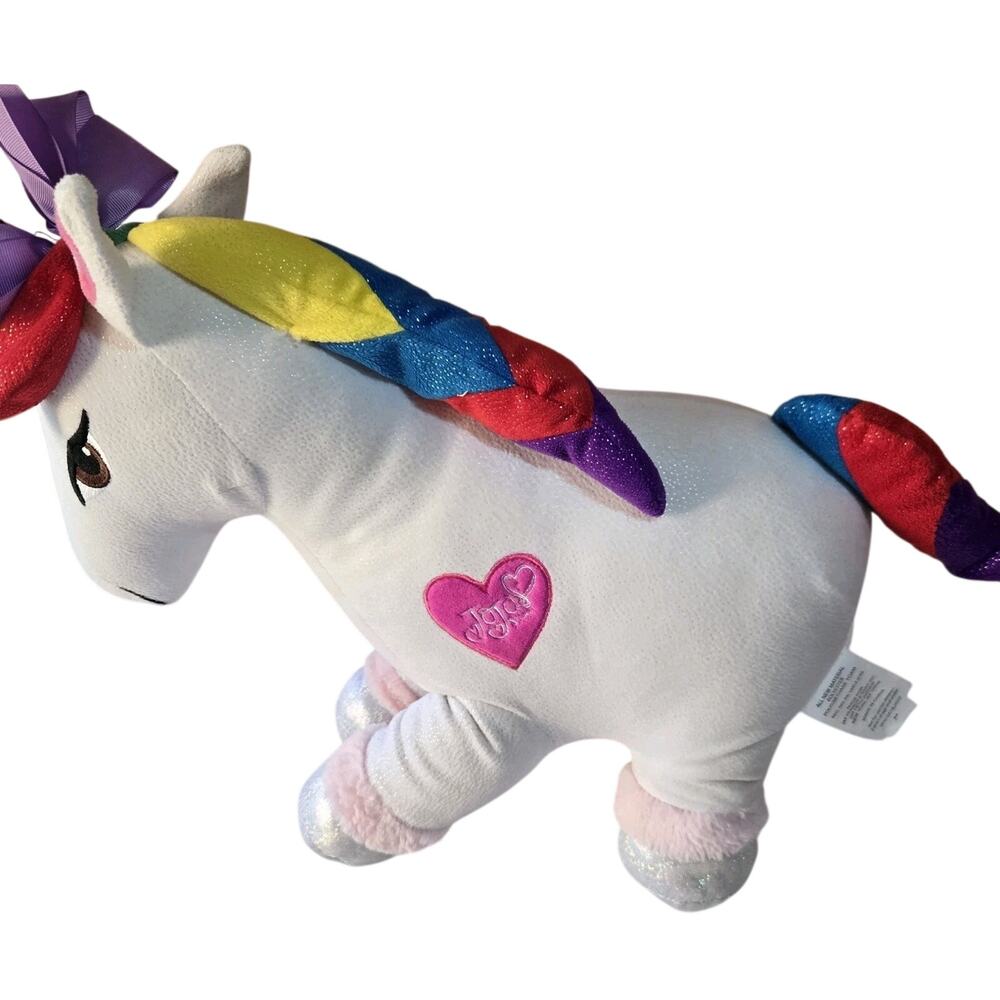 Nickelodeon 12" JoJo Siwa Plush Unicorn Sparkle Rainbow Stuffed Pillow